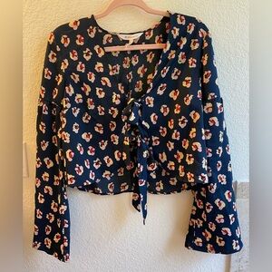 BCBGeneration Tie Front Top